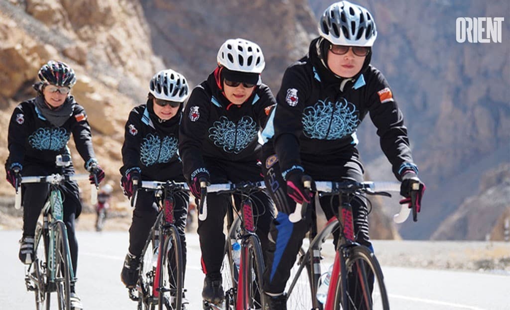 Afghan cyclists arrive in Turkey along the Lapis Lazuli Corridor