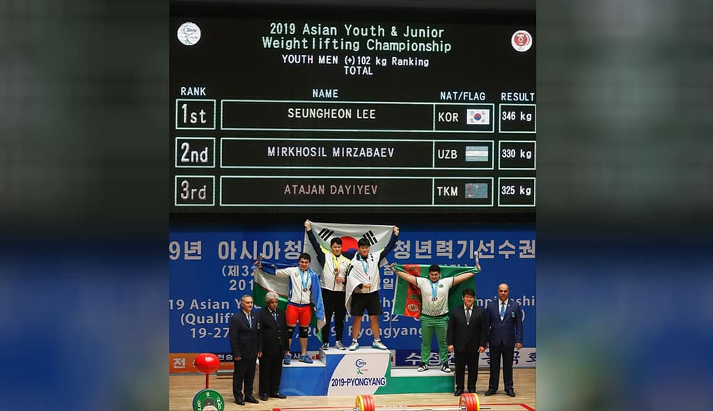 Another Turkmen weightlifter took the bronze medal of the Asian Championship in North Korea
