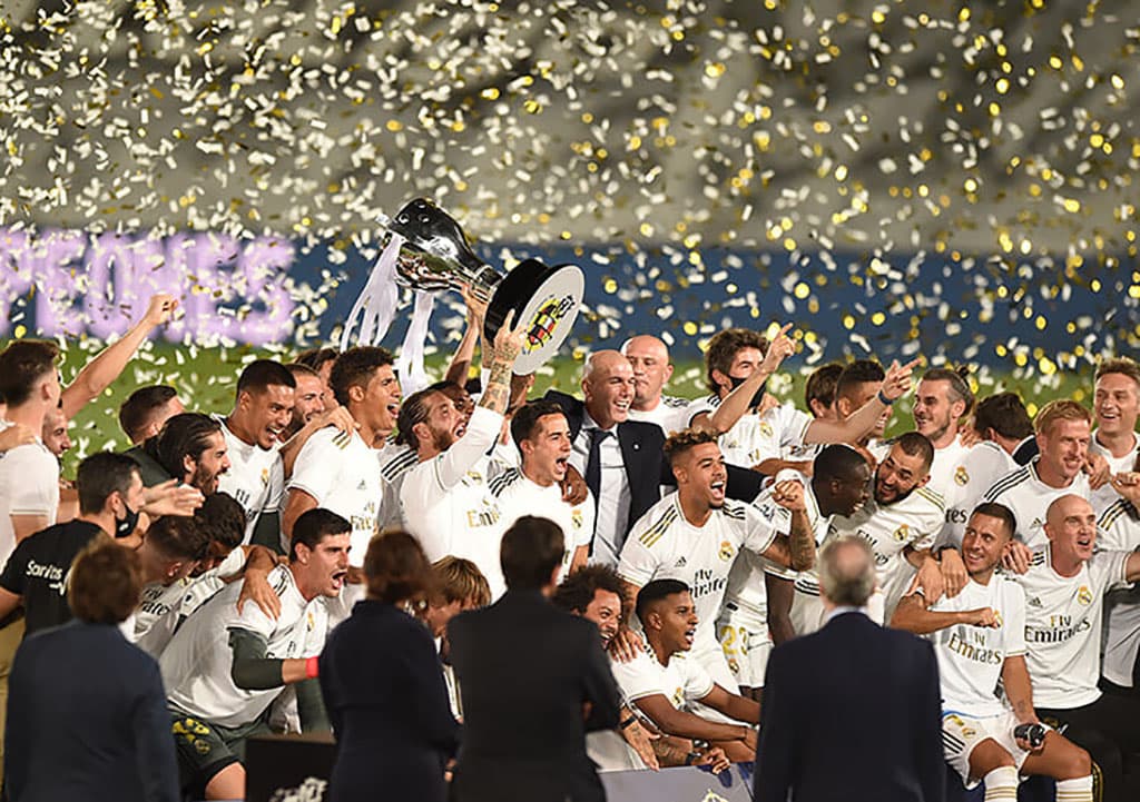 Real became Spanish Champion for the first time within three years