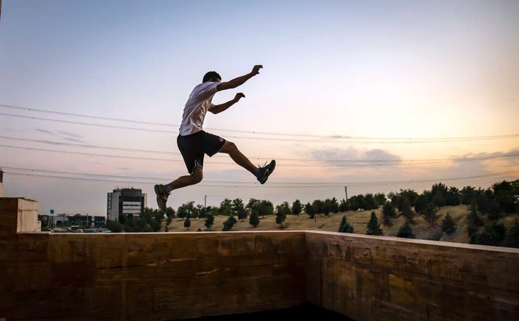 Young Iranian parkour athlete becomes world champion