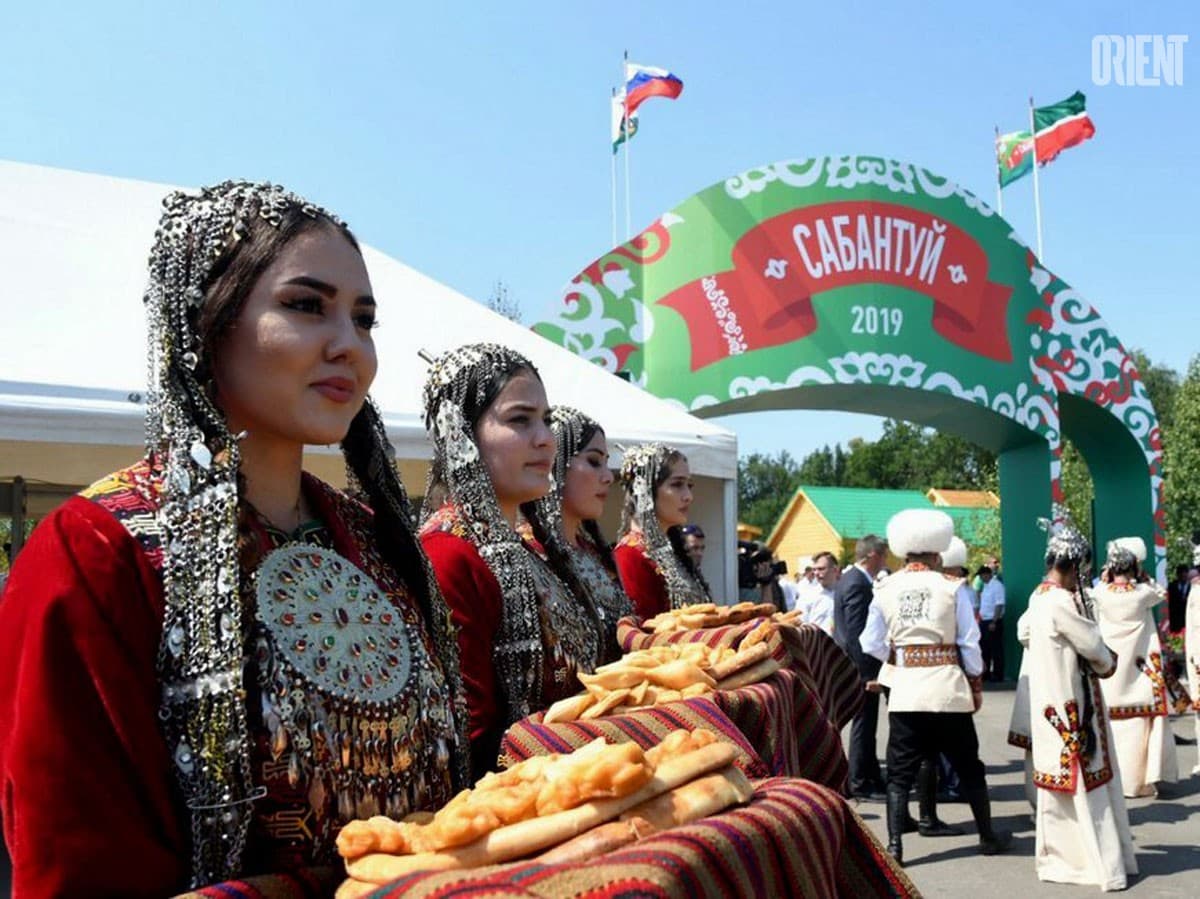 Туркменский той  на татарский Сабантуй