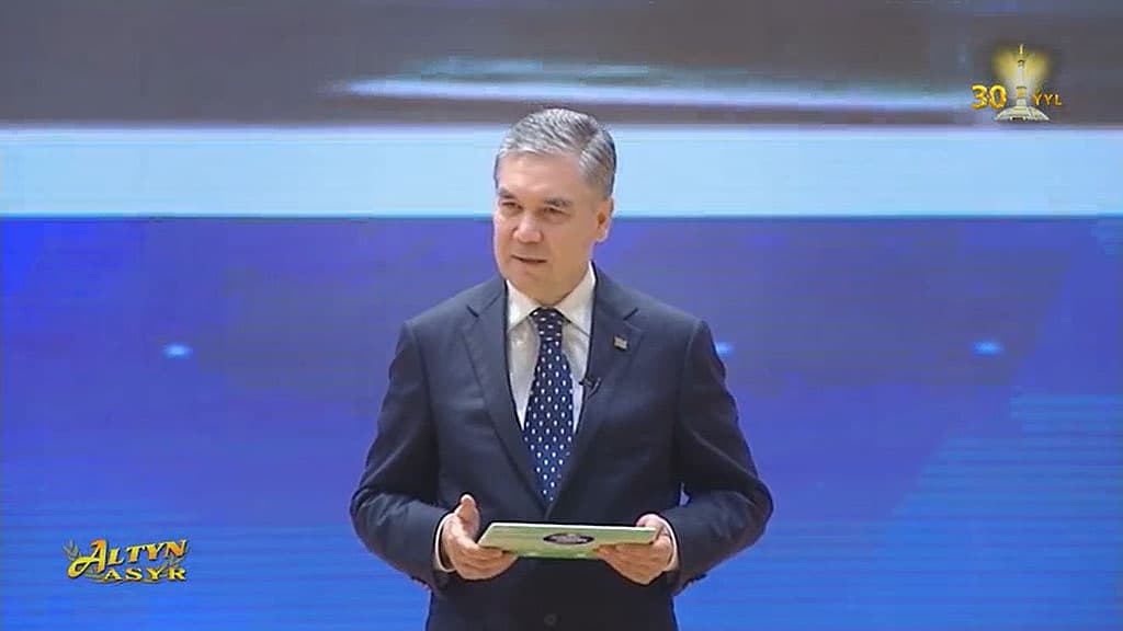 On September 1 the President of Turkmenistan held a general lesson for students