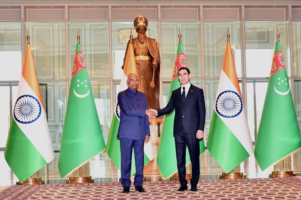 The Presidents of Turkmenistan and India held talks
