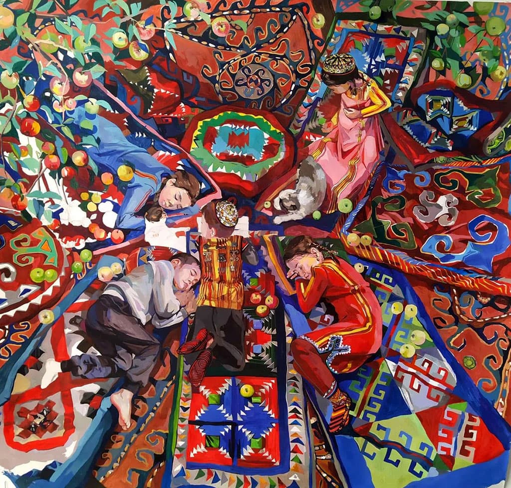 carstvo-bezmyatezhnyh-grez-skazochnye-uzory-i-osyazaemye-predmety-v-kartinah-molodoj-turkmenskoj-hudozhnicy