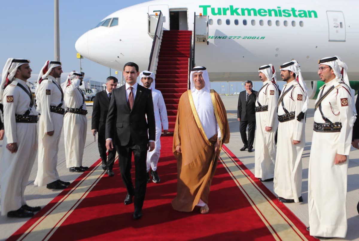 Türkmenistanyň Prezidenti Doha geldi