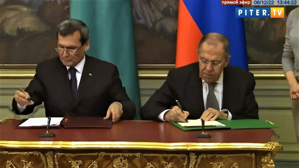 Türkmenistan bilen Russiýanyň Daşary işler ministrleriniň arasynda gepleşikler geçirildi