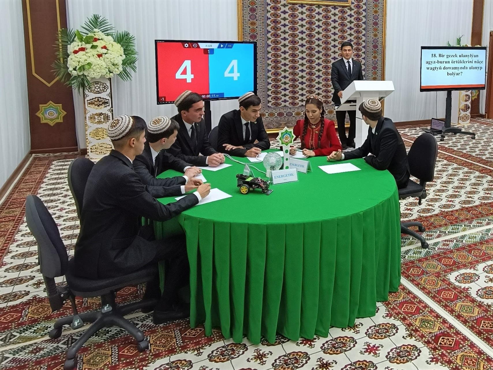 Türkmenistandaky BMGÖM-sy COVID-19 degişli soraglar bilen intellektual bäsleşik gurady