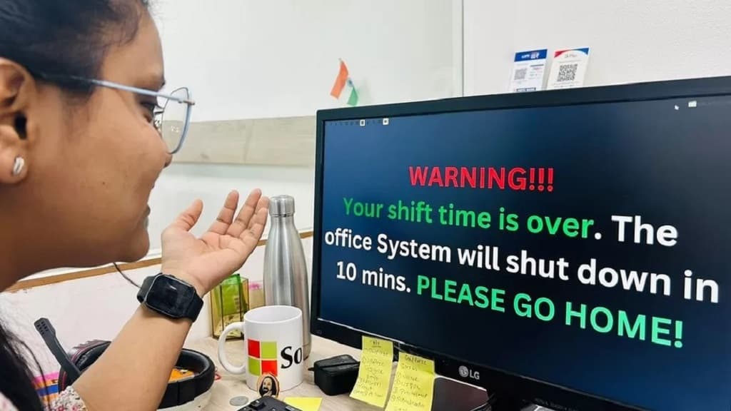 Indian technology company asks employees to go home on time
