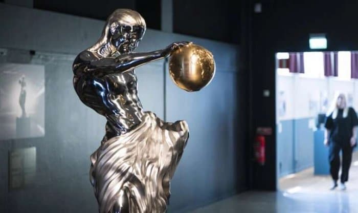 The world's first sculpture created by artificial intelligence was presented at an exhibition at the Stockholm National Museum of Science and Technology.
