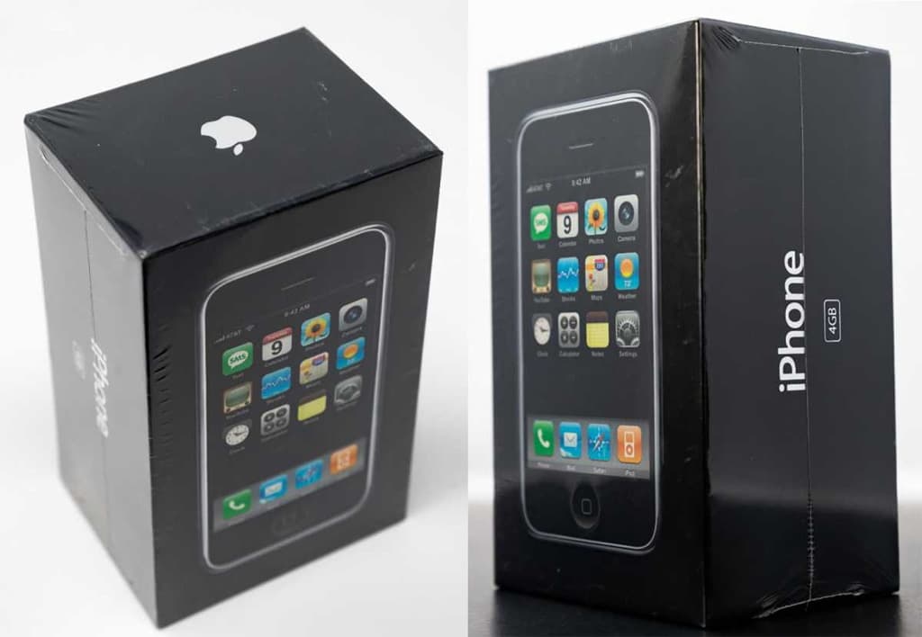 The 2007 iPhone was put up for auction in an untouched package for $100,000