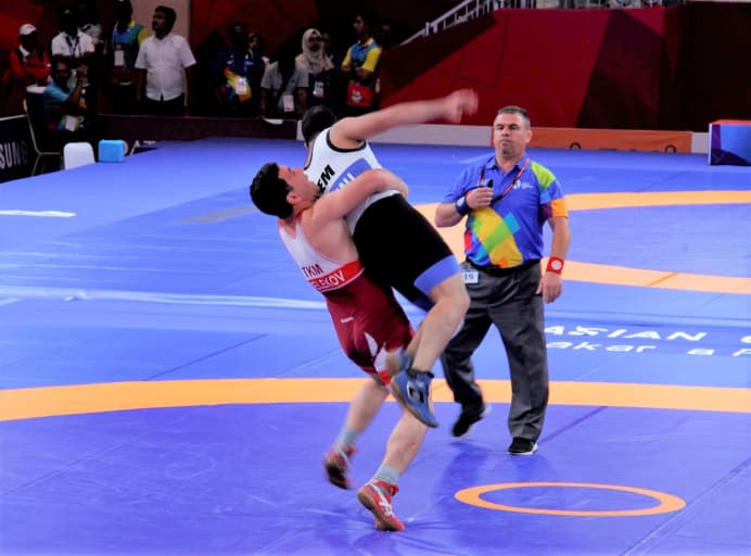 Туркменские борцы выступают на чемпионате мира (U-17) в Турции