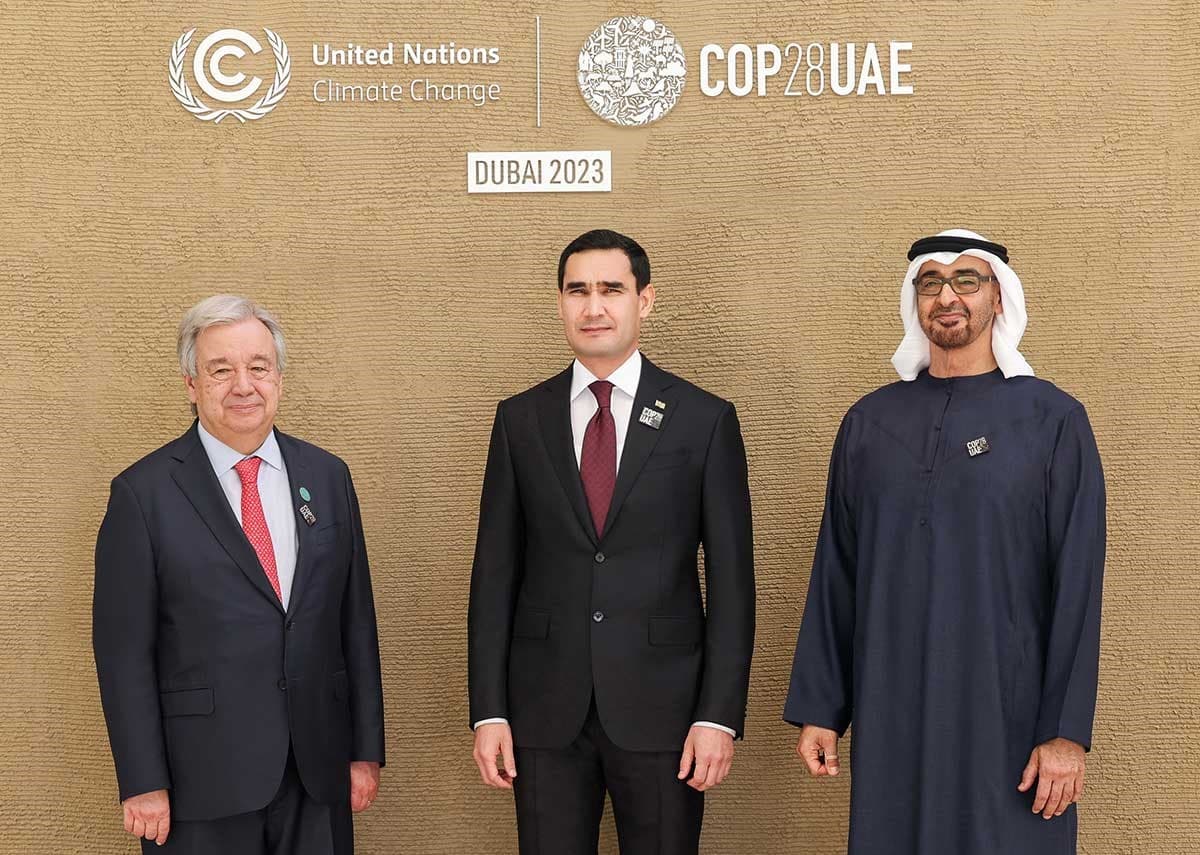 COP28-de öňe sürlen Türkmenistanyň milli garaýyşlary BMG-niň BA-nyň 78-nji mejlisiniň resminamasy hökmünde neşir edildi