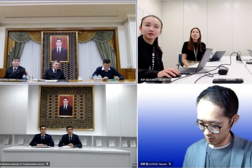 Представители туркменского правительства провели онлайн-встречу с японскими коллегами