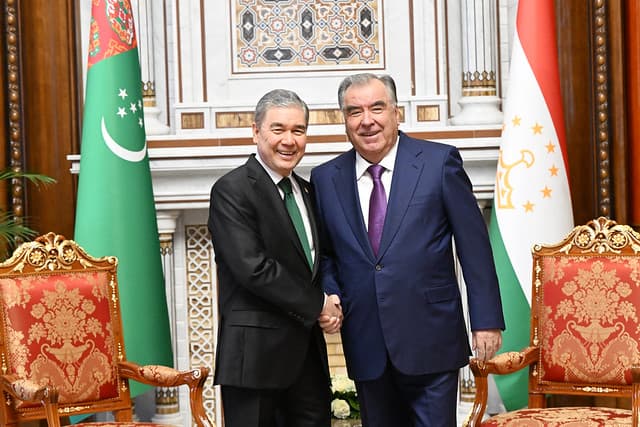 Gurbanguly Berdimuhamedov and Emomali Rahmon summed up the results of the visit
