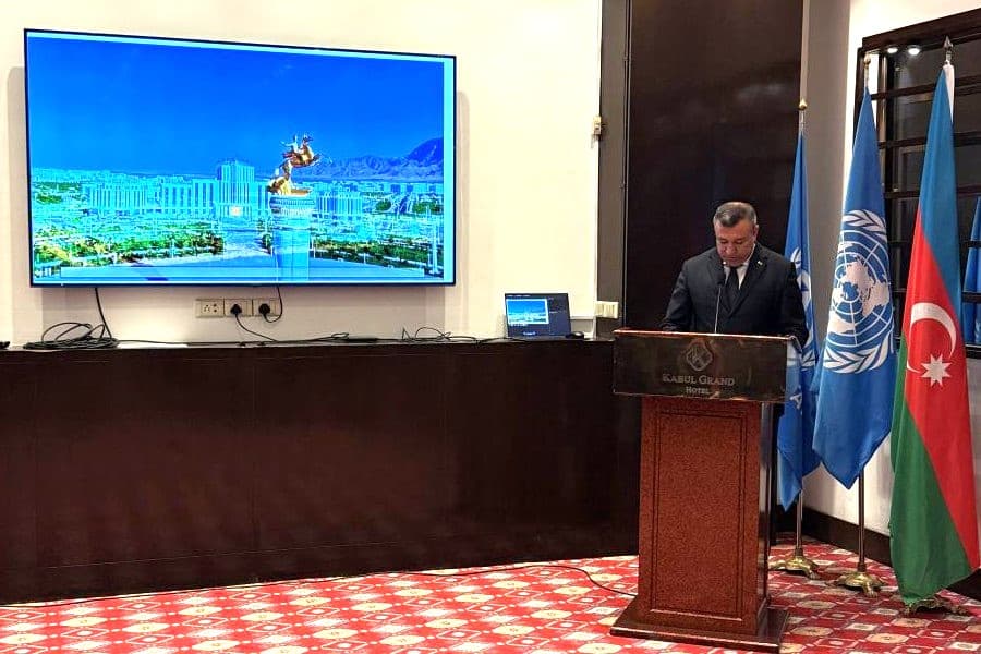 Türkmenistanyñ ilçihanasy Kabulda geçirilen forumda Arkadag şäheriniň taslamasyny tanyşdyrdy