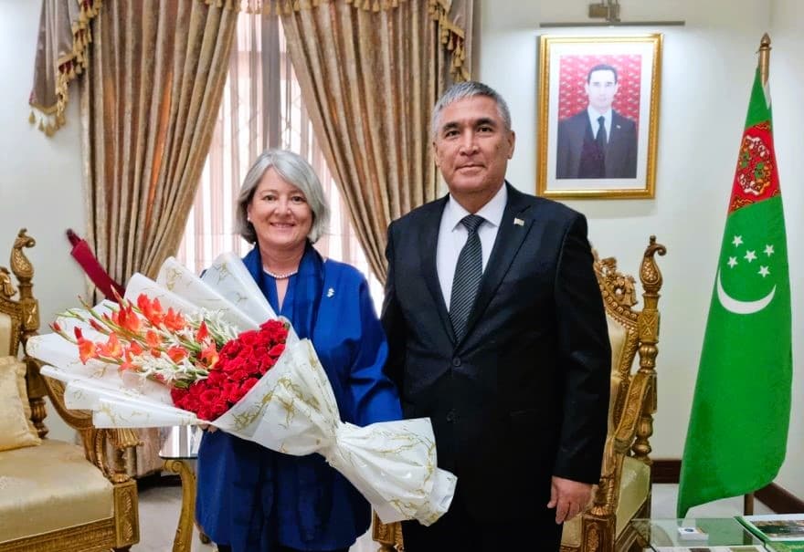 Turkmenistan's Ambassador, the doyen of the diplomatic corps in Islamabad Atajan Movlamov received courtesy visits this week from the new European ambassadors to Pakistan - Ireland and Sweden.