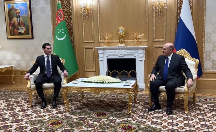 President of Turkmenistan Serdar Berdimuhamedov had talks with Prime Minister of the RF Mikhail.