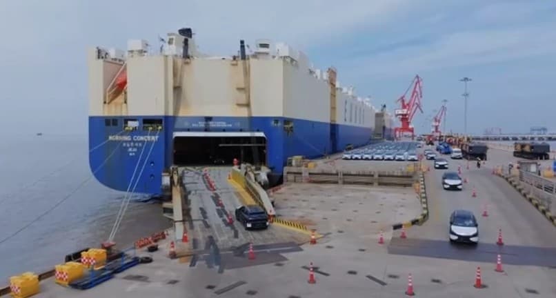 Порт Наньган: автоперевозки достигли 1 млн единиц