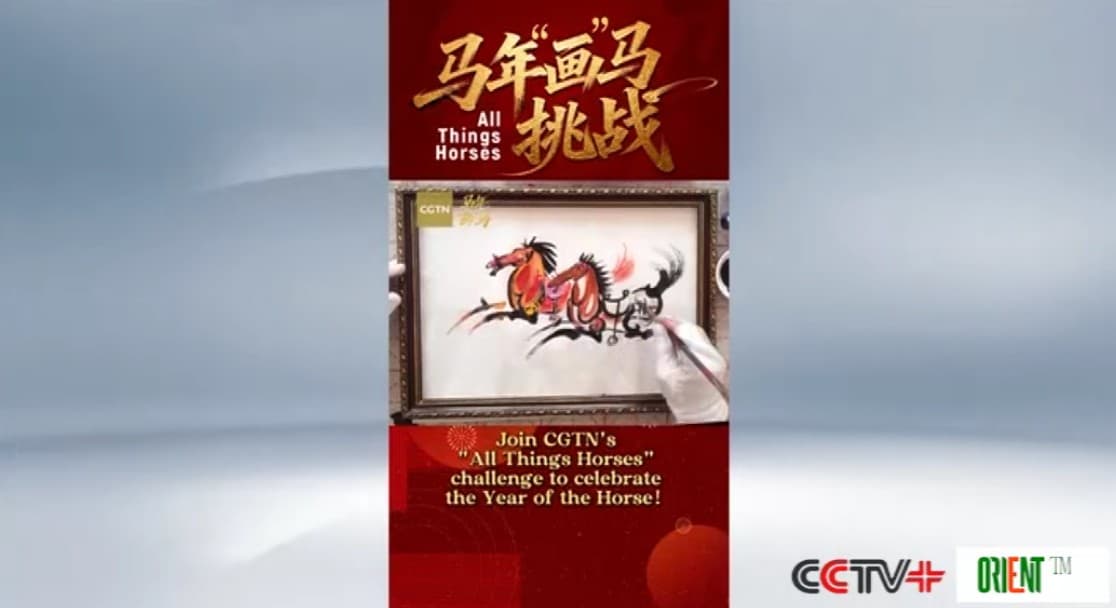 Конкурс CGTN «Все о лошадях» вдохновил китайских художников на создание новых шедевров