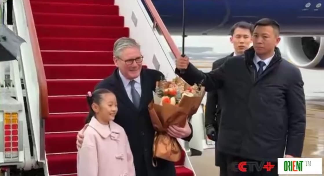 UK Prime Minister Keir Starmer arrives in Shanghai