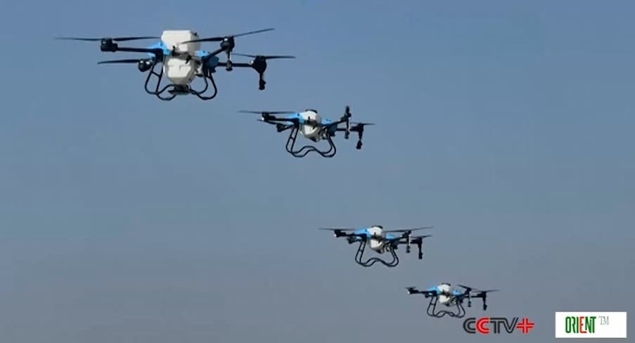 Chinese-made drones help boost agricultural development around world