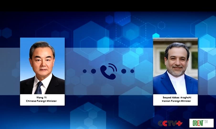 Chinese FM urges peace talks in phone call with Iranian FM