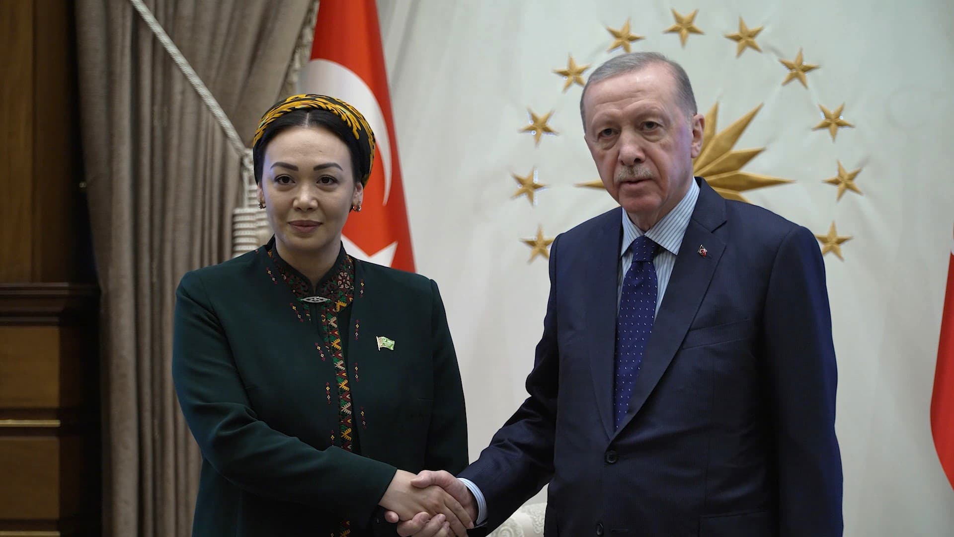 Türkmenistanyň Parlamentiniň Başlygy Türkiýäniň Prezidenti bilen duşuşdy