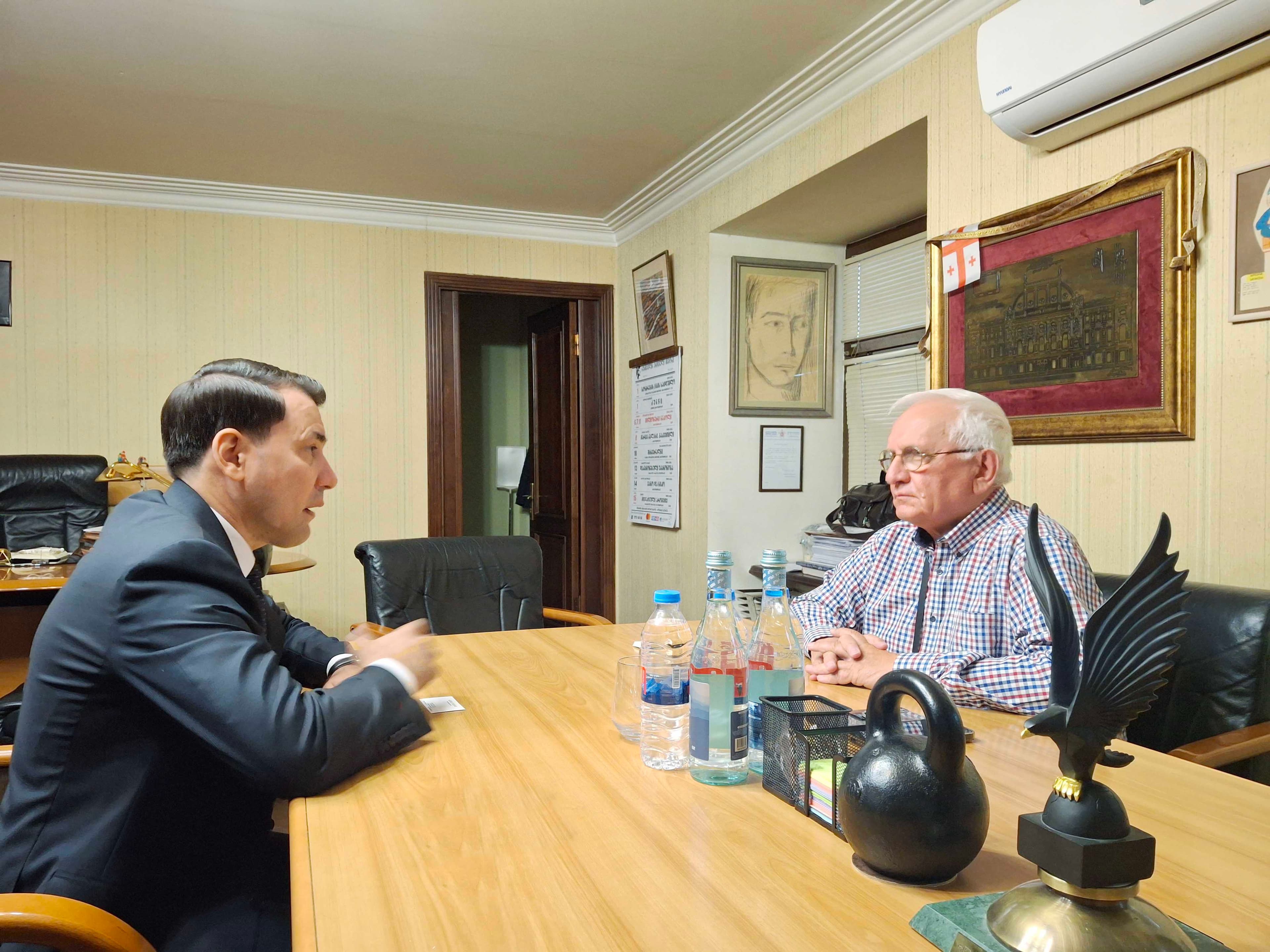 Ambassador of Turkmenistan in Georgia met with the Director of National Theatre named after Shota Rustaveli