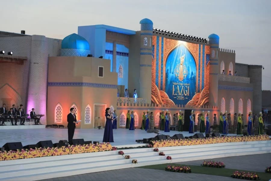 A Turkmen Ensemble Participated in the Lazgi International Dance Festival in Khiva