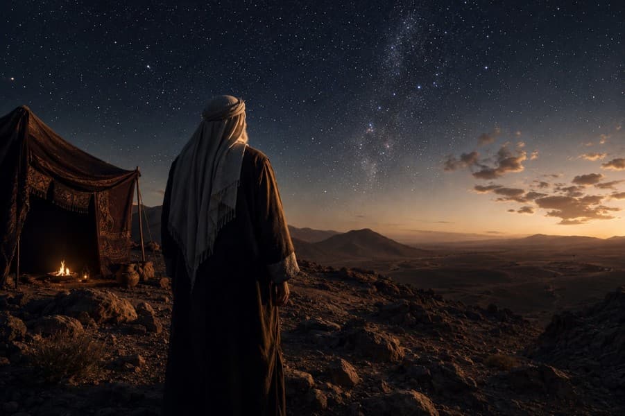 In ancient times, when the stars still remembered the names of the first humans and the winds hid the secrets of ancient prophets, there lived on earth a righteous man named Ibrahim—the chosen one of Allah, a beacon of faith, and a model of virtue
