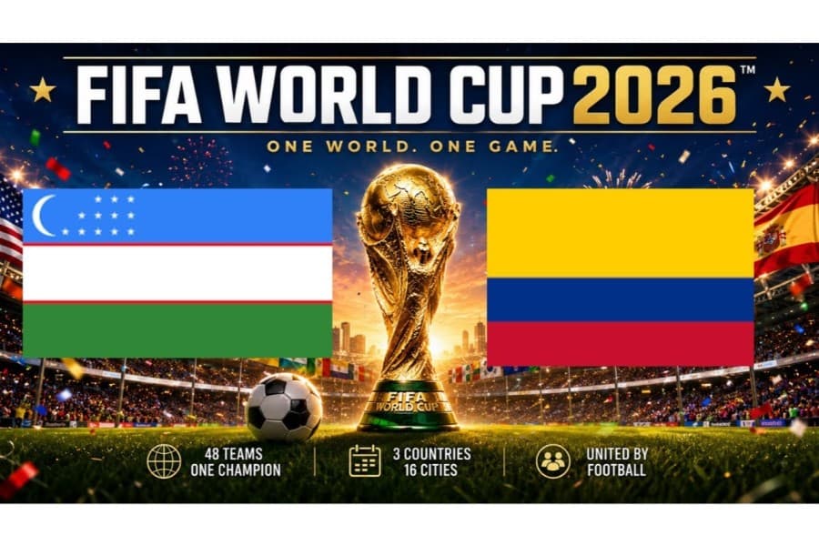 FIFA World Cup 2026-da "Özbegistan-Kolumbiýa" duşuşygy: 18-nji iýunda Özbegistanda iş wagty 10:00-da başlanar