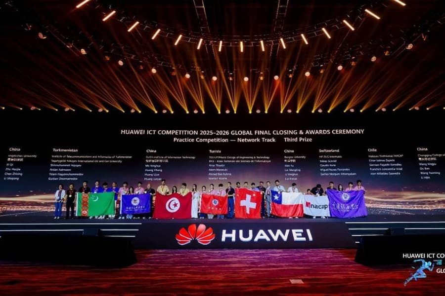 Студенты из Туркменистана заняли 3-е место на конкурсе «Huawei ICT Competition 2025-2026 Global Final»
