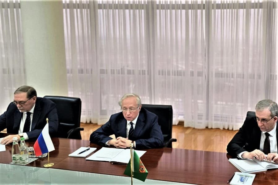 russian-deputy-foreign-minister-mikhail-galuzin-held-talks-ministry-foreign-affairs-turkmenistan