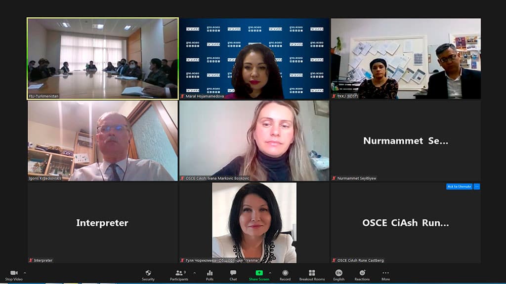 OSCE seminar addresses role of non-profit organizations in combating anti-money laundering and financing of terrorism in Turkmenistan