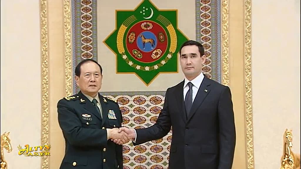 Serdar Berdimuhamedov received the Minister of Defense of China