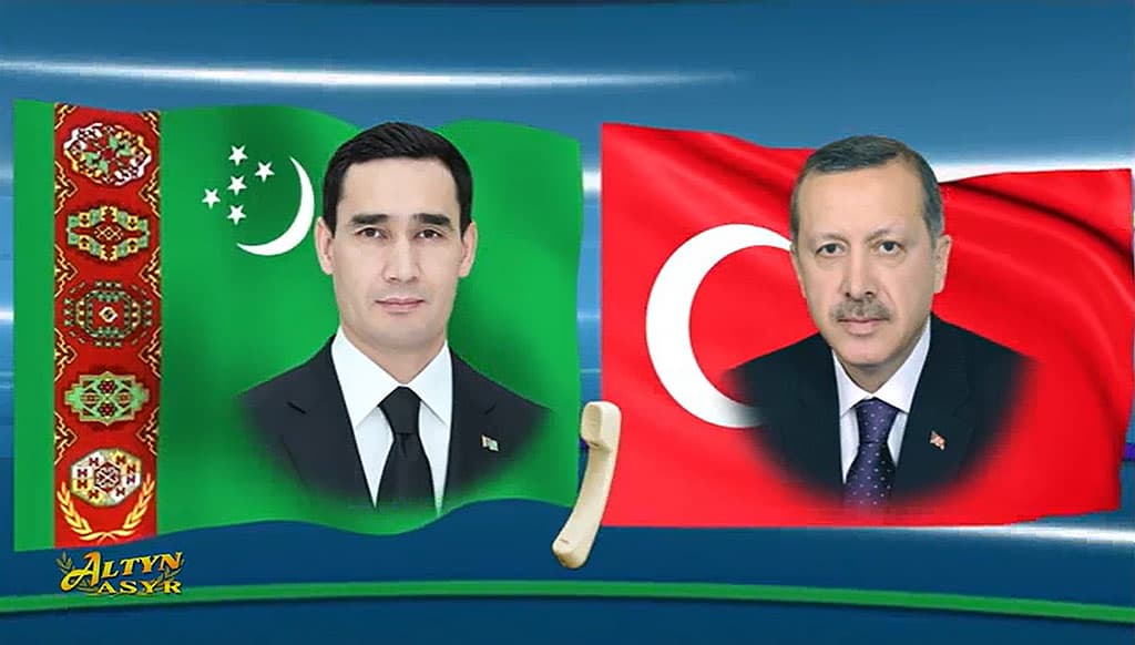 Serdar Berdimuhamedov and Recep Tayyip Erdogan exchanged congratulations on the phone