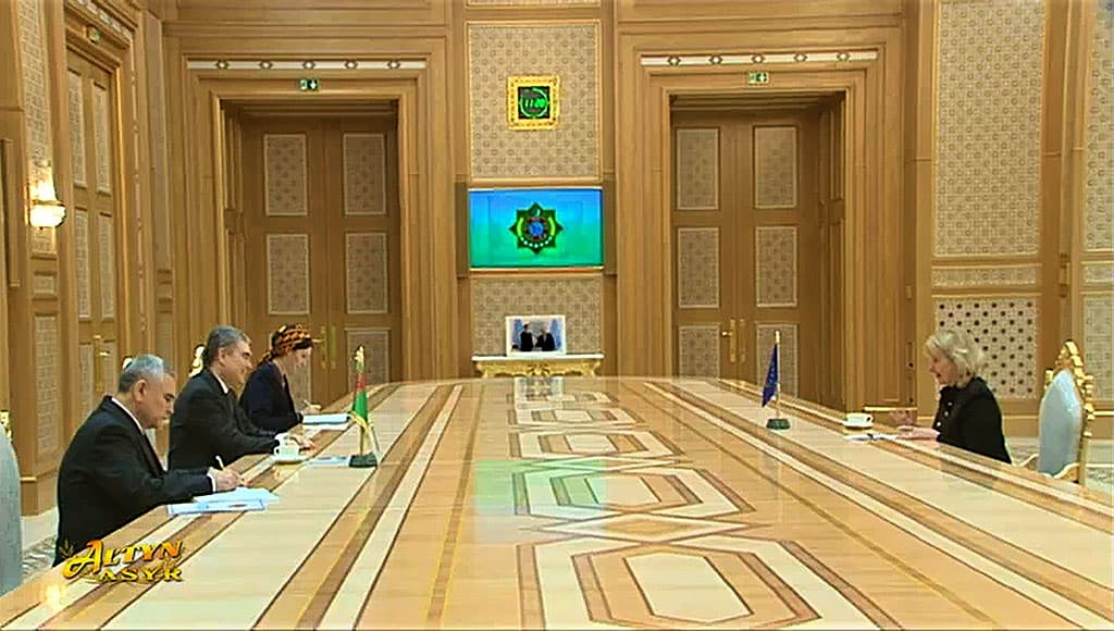The EU Special Representative met with the heads of both chambers of the Turkmen Parliament