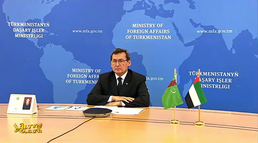 Foreign Ministers of Turkmenistan and the UAE held video talks