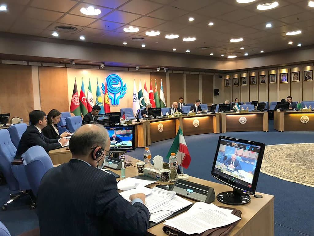 Tähranda YHG-na agza ýurtlaryň diplomatlary Aşgabat ylalaşyklarynyň durmuşa geçirilmegine garaýarlar
