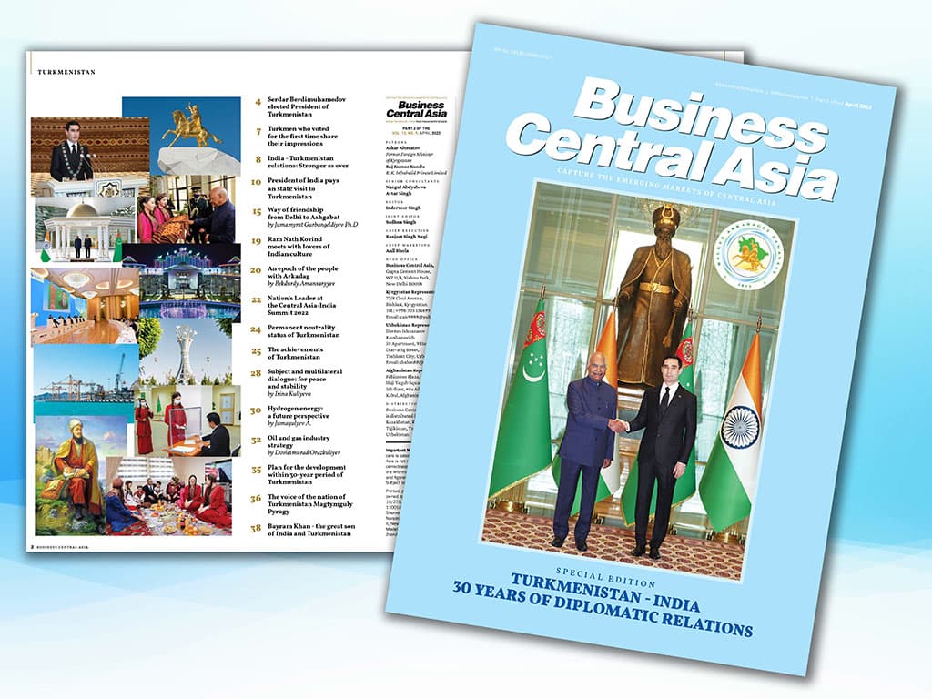 “Business Central Asia” halkara žurnaly ýörite sanyny Türkmenistana bagyşlady