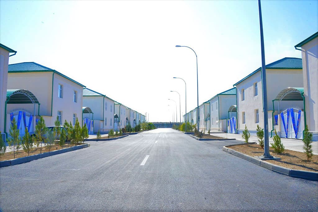more-246-thousand-square-meters-have-been-built-turkmenistan-six-months-m-housing-rural-areas