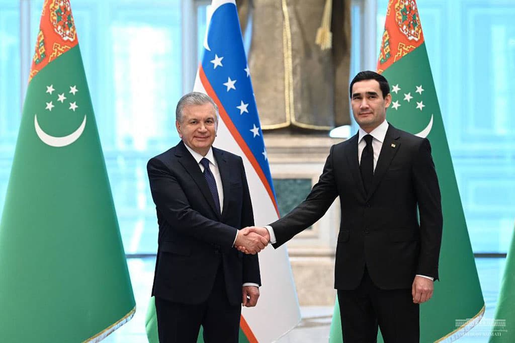 Serdar Berdimuhamedow we Şawkat Mirziýoýew dar formatda gepleşik geçirdiler