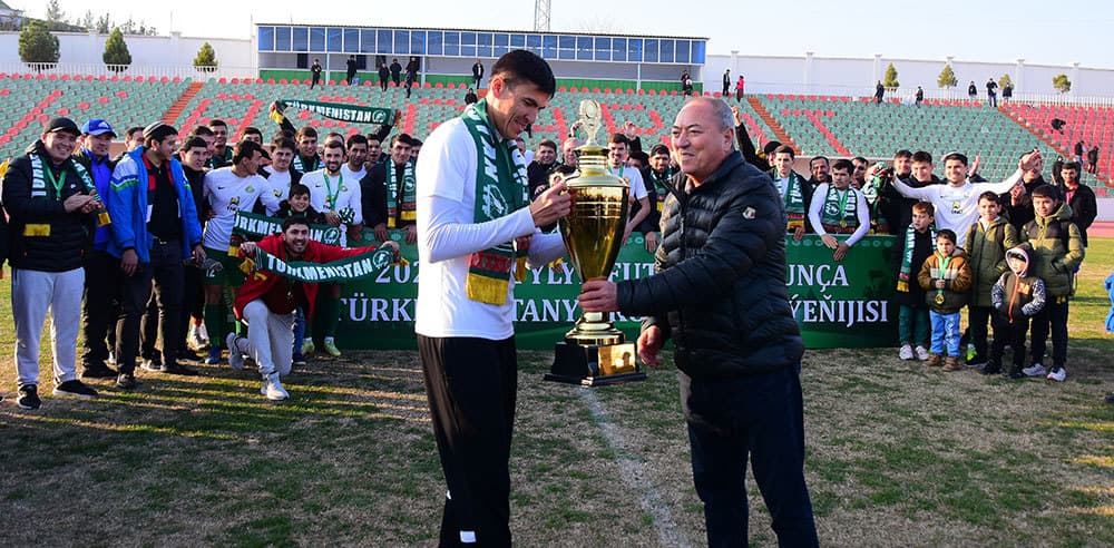 «Ahal» futbol boýunça Türkmenistanyň Kubogyny eýelemegi başardy