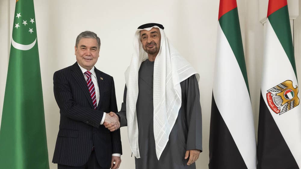 The head of the Halk Maslahaty of Turkmenistan met with the President of the UAE