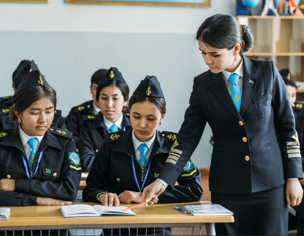 Graduates of the secondary maritime vocational school will become valuable personnel for the Turkmenbashi port