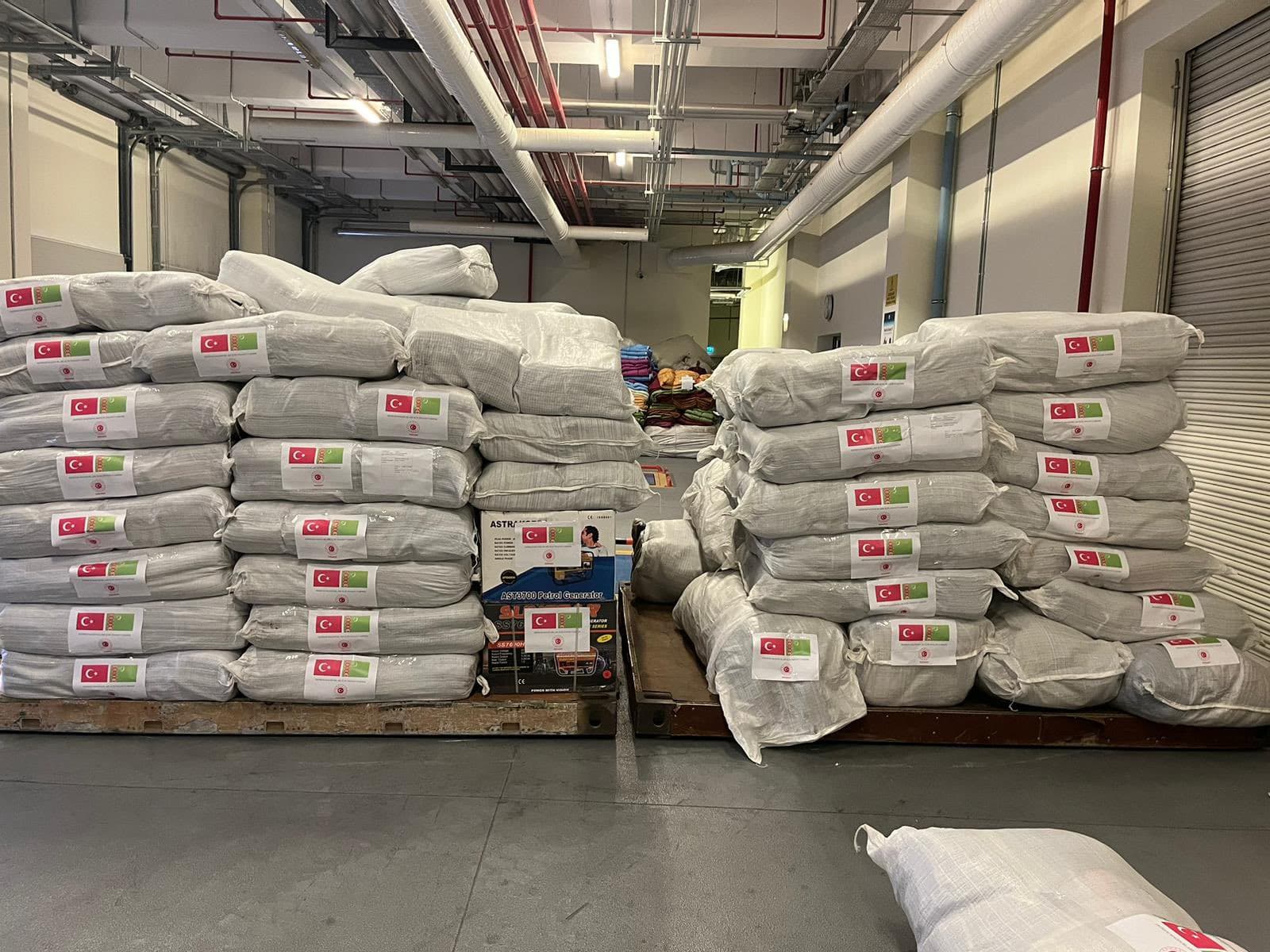 One more humanitarian cargo was sent from Turkmenistan to Turkey