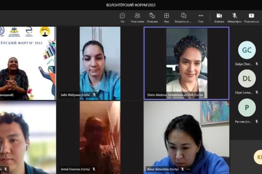 Turkmen volunteers exchanged experience with like-minded people from Central Asia