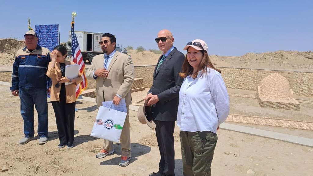 A project to restore two ancient reservoirs has been completed in Turkmenistan