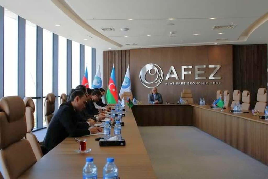 The delegation of Turkmenistan visited the Free Economic Zone Alat in Azerbaijan