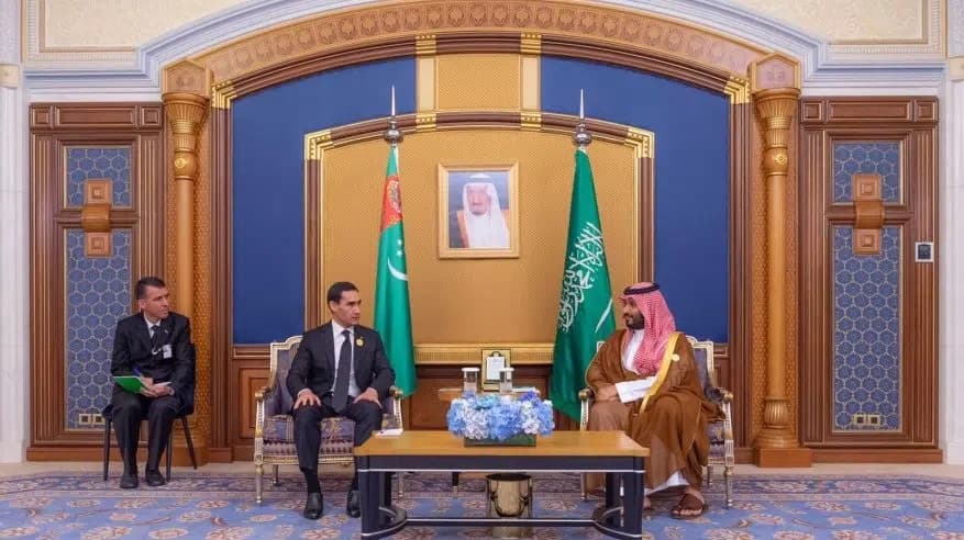 The President of Turkmenistan met with the Crown Prince of Saudi Arabia